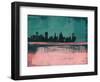 Baltimore Abstract Skyline II-Emma Moore-Framed Art Print