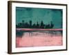 Baltimore Abstract Skyline II-Emma Moore-Framed Art Print