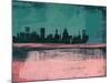 Baltimore Abstract Skyline II-Emma Moore-Mounted Art Print