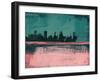 Baltimore Abstract Skyline II-Emma Moore-Framed Art Print