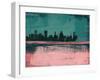 Baltimore Abstract Skyline II-Emma Moore-Framed Art Print