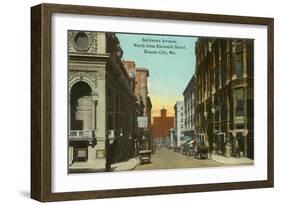 Baltimore Avenue, Kansas City, Missouri-null-Framed Art Print