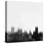 Baltimore City Skyline - Black-NaxArt-Stretched Canvas