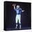 Baltimore Colts Football Player Johnny Unitas in Uniform While Holding Ball in Passing Stance-Yale Joel-Framed Stretched Canvas