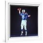 Baltimore Colts Football Player Johnny Unitas in Uniform While Holding Ball in Passing Stance-Yale Joel-Framed Premium Photographic Print