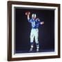 Baltimore Colts Football Player Johnny Unitas in Uniform While Holding Ball in Passing Stance-Yale Joel-Framed Premium Photographic Print