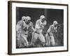Baltimore Colts Playing Against the New York Giants-null-Framed Premium Photographic Print