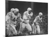 Baltimore Colts Playing Against the New York Giants-null-Mounted Premium Photographic Print
