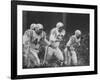 Baltimore Colts Playing Against the New York Giants-null-Framed Premium Photographic Print