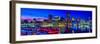 Baltimore Harbor by night, Baltimore, Maryland, USA-null-Framed Photographic Print