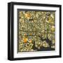 Baltimore Map-Jazzberry Blue-Framed Art Print