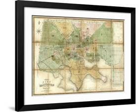 Baltimore, Maryland, c.1852-Fielding Lucas-Framed Art Print