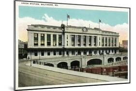 Baltimore, Maryland - Exterior View of Union Station-Lantern Press-Mounted Art Print
