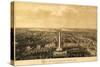 Baltimore, Maryland - Panoramic Map-Lantern Press-Stretched Canvas