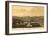 Baltimore, Maryland - Panoramic Map-Lantern Press-Framed Art Print