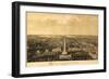 Baltimore, Maryland - Panoramic Map-Lantern Press-Framed Art Print