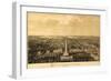 Baltimore, Maryland - Panoramic Map-Lantern Press-Framed Art Print