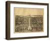 Baltimore, Maryland - Panoramic Map-Lantern Press-Framed Art Print