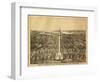 Baltimore, Maryland - Panoramic Map-Lantern Press-Framed Art Print