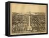 Baltimore, Maryland - Panoramic Map-Lantern Press-Framed Stretched Canvas