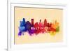 Baltimore, Maryland - Skyline Abstract-Lantern Press-Framed Premium Giclee Print