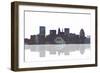 Baltimore Maryland Skyline BW 1-Marlene Watson-Framed Giclee Print