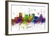 Baltimore Maryland Skyline MCLR 1-Marlene Watson-Framed Giclee Print