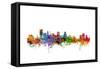 Baltimore Maryland Skyline-Michael Tompsett-Framed Stretched Canvas