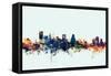 Baltimore Maryland Skyline-Michael Tompsett-Framed Stretched Canvas