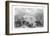 Baltimore, Maryland, View of the City from across Chesapeake Bay-Lantern Press-Framed Art Print