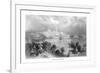 Baltimore, Maryland, View of the City from across Chesapeake Bay-Lantern Press-Framed Premium Giclee Print