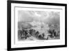 Baltimore, Maryland, View of the City from across Chesapeake Bay-Lantern Press-Framed Premium Giclee Print