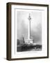 Baltimore, Maryland, View of Washington's Monument-Lantern Press-Framed Art Print