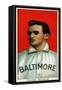 Baltimore, MD, Baltimore Eastern League, Phil Poland, Baseball Card-Lantern Press-Framed Stretched Canvas