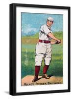 Baltimore, MD, Baltimore Orioles, Matt Kilroy, Baseball Card, no.3-Lantern Press-Framed Art Print