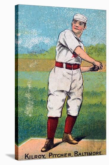 Baltimore, MD, Baltimore Orioles, Matt Kilroy, Baseball Card, no.3-Lantern Press-Stretched Canvas
