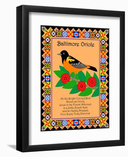 Baltimore Oriole Quilt-Mark Frost-Framed Giclee Print