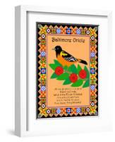 Baltimore Oriole Quilt-Mark Frost-Framed Giclee Print