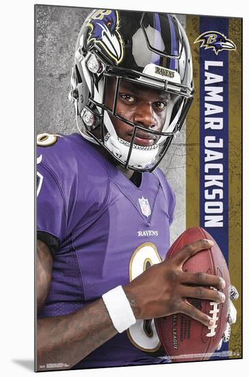 BALTIMORE RAVENS - L JACKSON 18-null-Mounted Poster