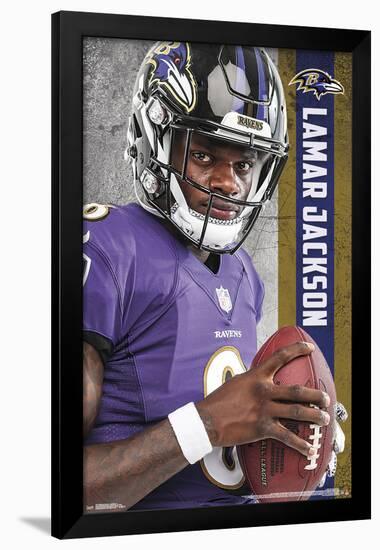 BALTIMORE RAVENS - L JACKSON 18-null-Framed Poster