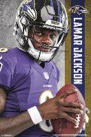 BALTIMORE RAVENS - L JACKSON 18-null-Lamina Framed Poster