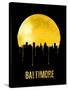 Baltimore Skyline Yellow-null-Stretched Canvas
