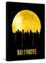 Baltimore Skyline Yellow-null-Stretched Canvas