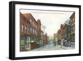 Baltimore Street, Cumberland, Maryland-null-Framed Art Print