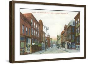 Baltimore Street, Cumberland, Maryland-null-Framed Art Print