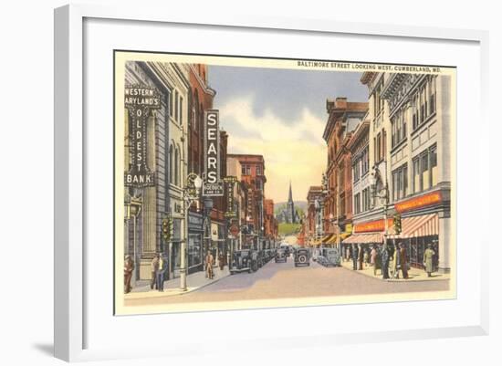 Baltimore Street, Cumberland-null-Framed Art Print