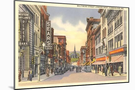 Baltimore Street, Cumberland-null-Mounted Premium Giclee Print