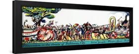 Baltimore Street Procession-null-Framed Giclee Print