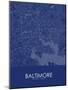 Baltimore, United States of America Blue Map-null-Mounted Poster