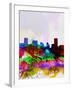 Baltimore Watercolor Skyline-NaxArt-Framed Art Print